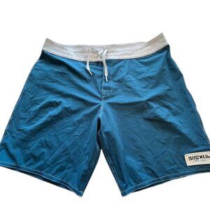 Birdwell Britches Teal and White Board Shorts- Size 41